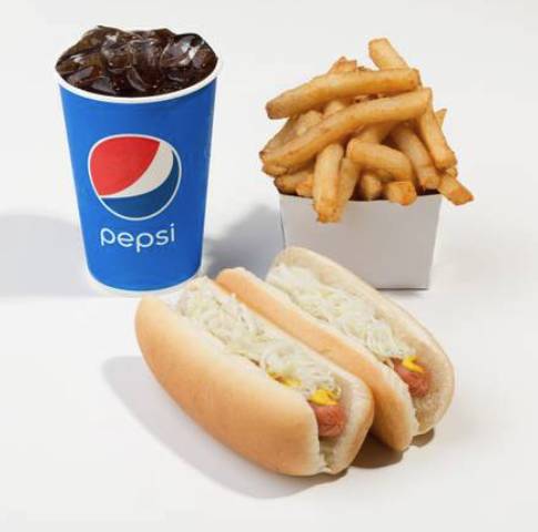 Trio #3 2 Hot-dogs + Frite + Boisson