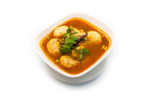 Tom Yum Soup with Prawns and Mushroom