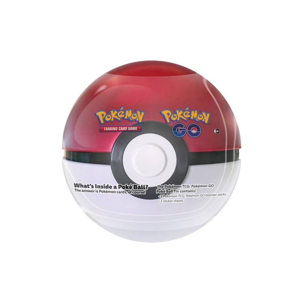 Pokemon Poke Ball Tin With 3 Tcg Booster Packs