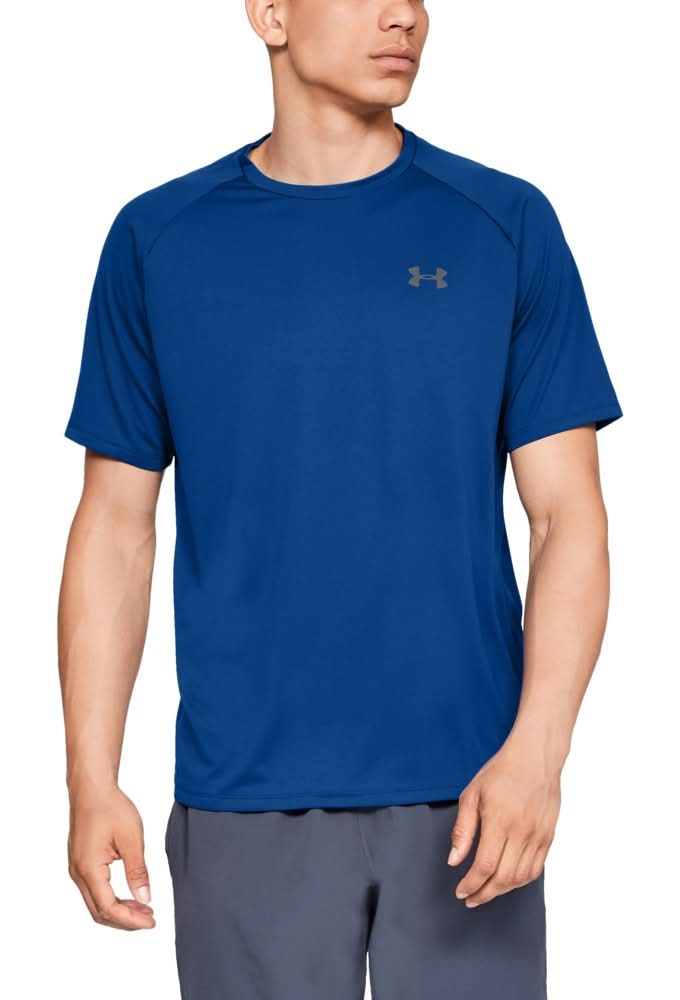 Under Armour Men's UA Tech T-shirt, Royal / Graphite, Medium