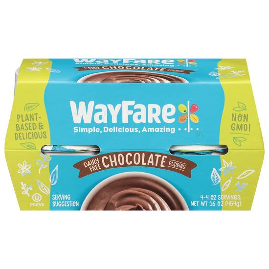 Wayfare Foods Dairy Free Chocolate Pudding Cups (4 ct)