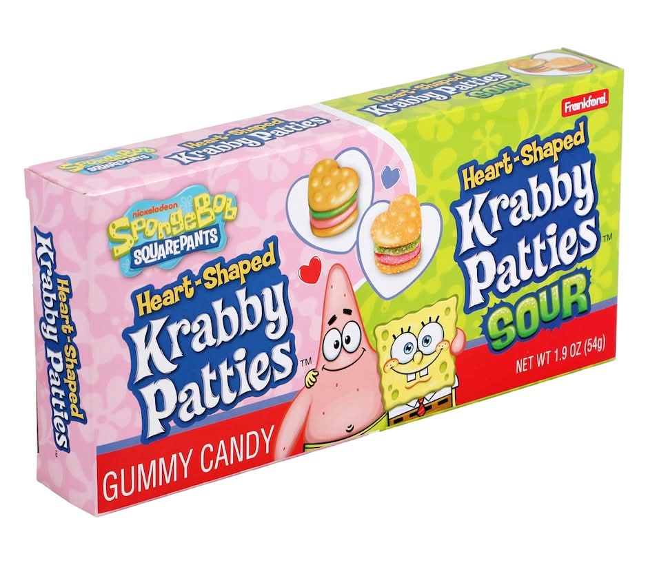 Krabby Patties Heart Shaped Gummy Candy, 1-ct.