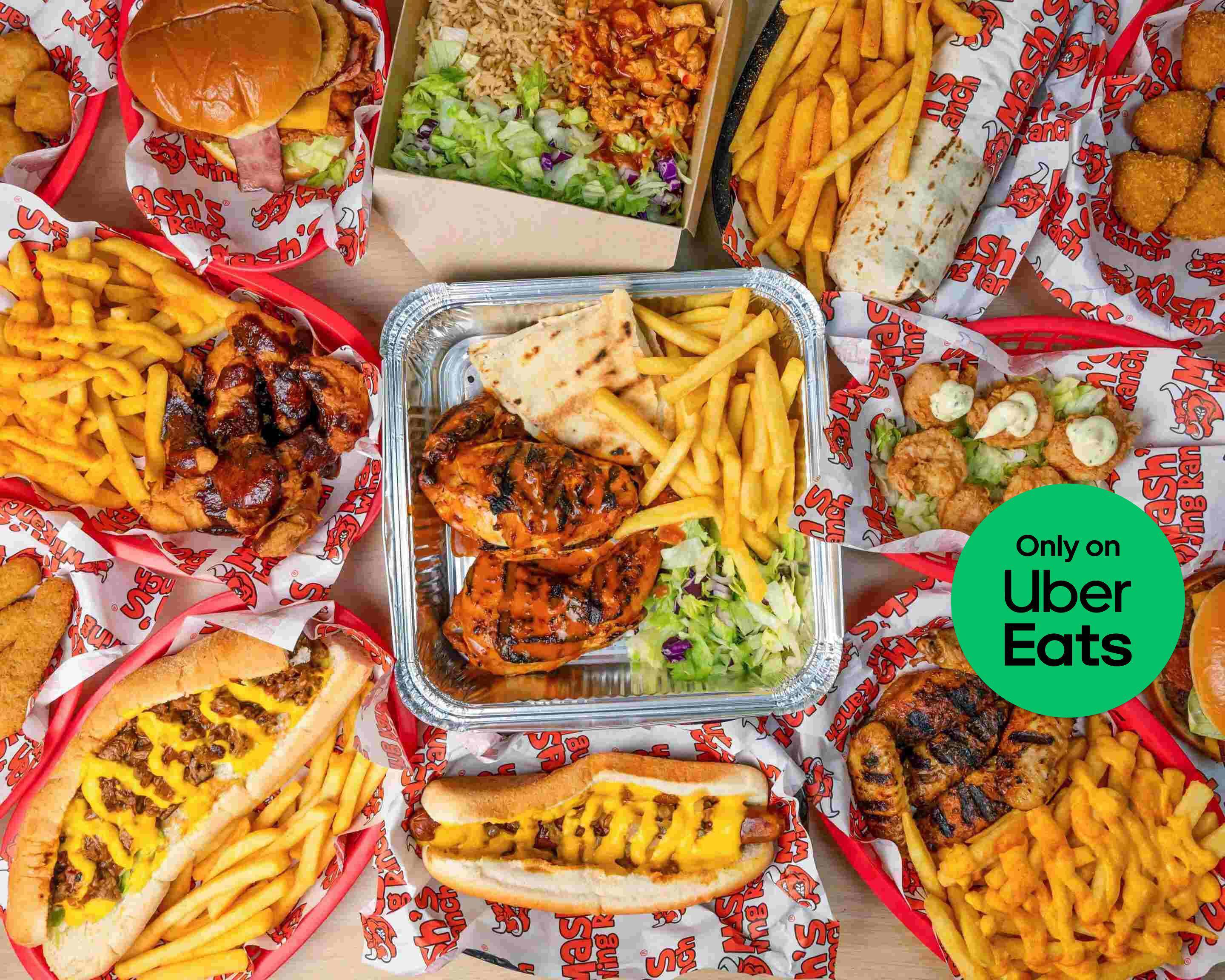 Mash's Wing Ranch (Oldham) Menu Takeaway in Oldham Delivery Menu