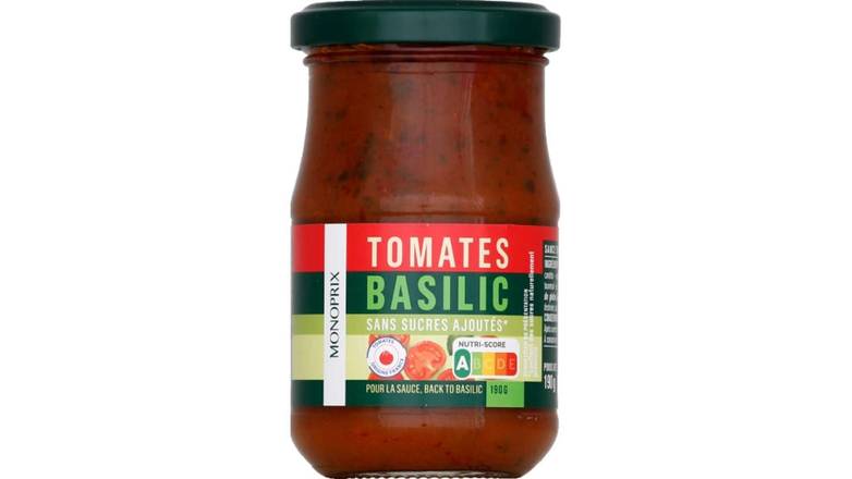 Monoprix - Sauce tomate basilic