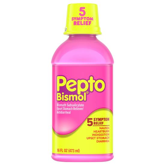Pepto-Bismol 5 Symptoms Relief Original Liquid