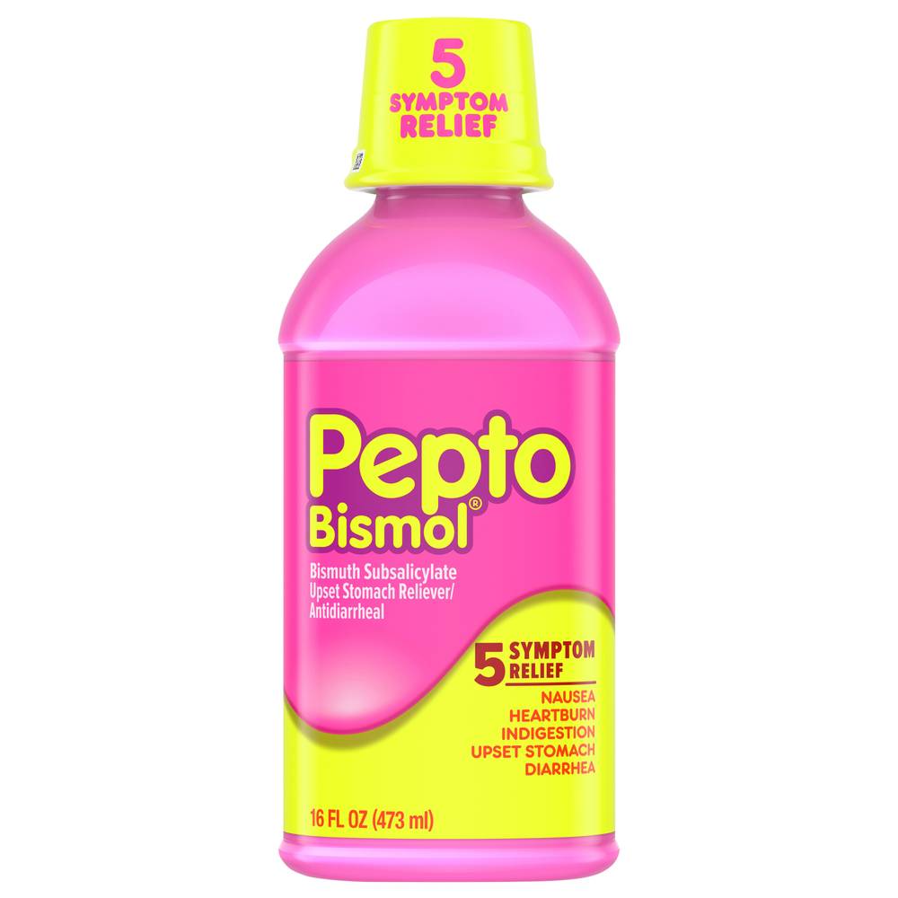 Pepto-Bismol 5 Symptoms Relief Original Liquid (16 fl oz)