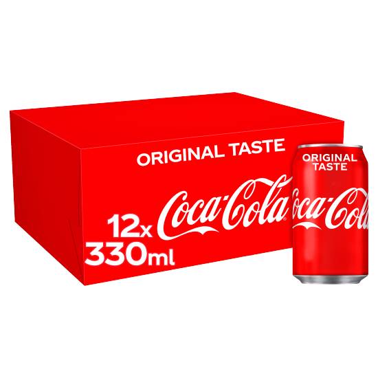 Coca-Cola Original Taste Soft Drink (12 pack, 330 ml)
