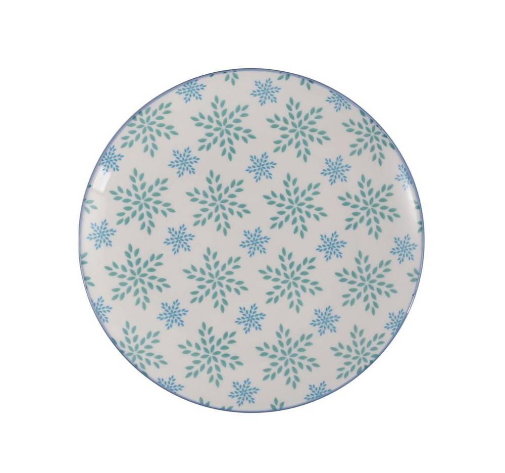 Mainstays Snowflake Pattern Porcelain Salad Plate 19 cm (1 unit)