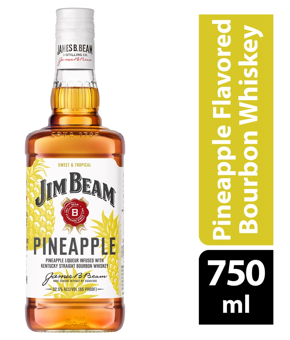 Jim Beam Kentucky Straight Bourbon Whiskey, Pineapple (750 ml)