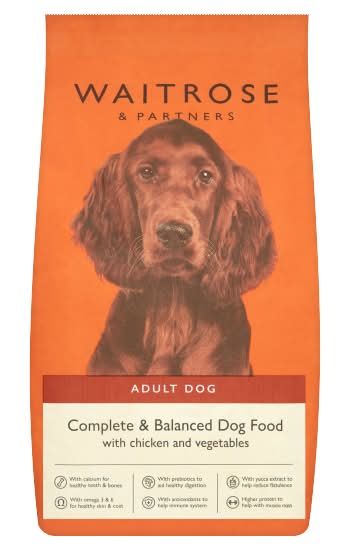 Waitrose & Partners Adult Dog Complete & Balanced Dog Food With Chicken and Vegetables (2.5kg)
