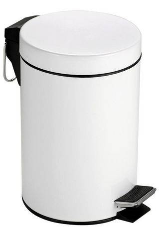 Mainstays Steel Step Trash Bin Convenient Removable Inner Bin To Empty Trash