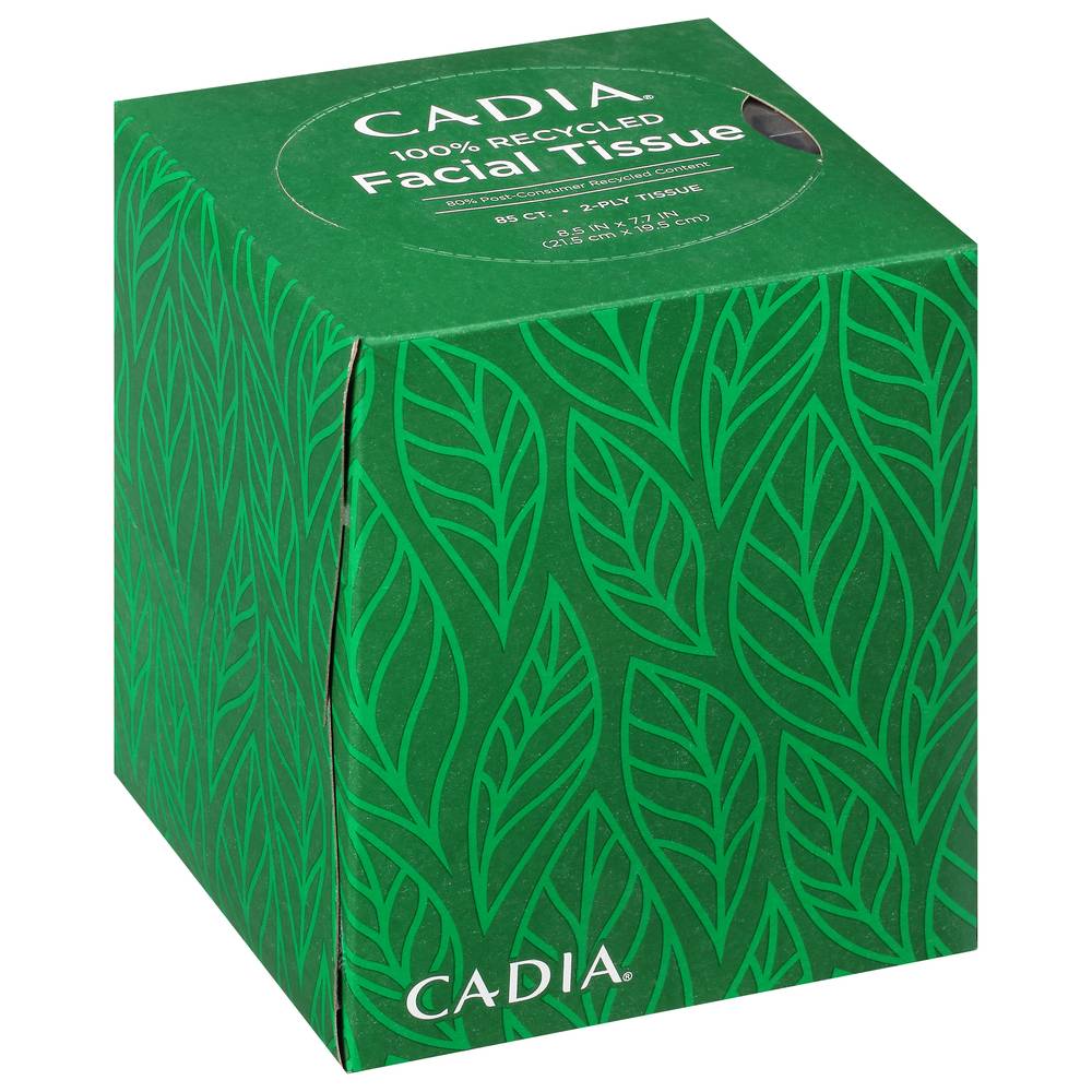 Cadia 100% Recycled 2-ply Facial Tissue