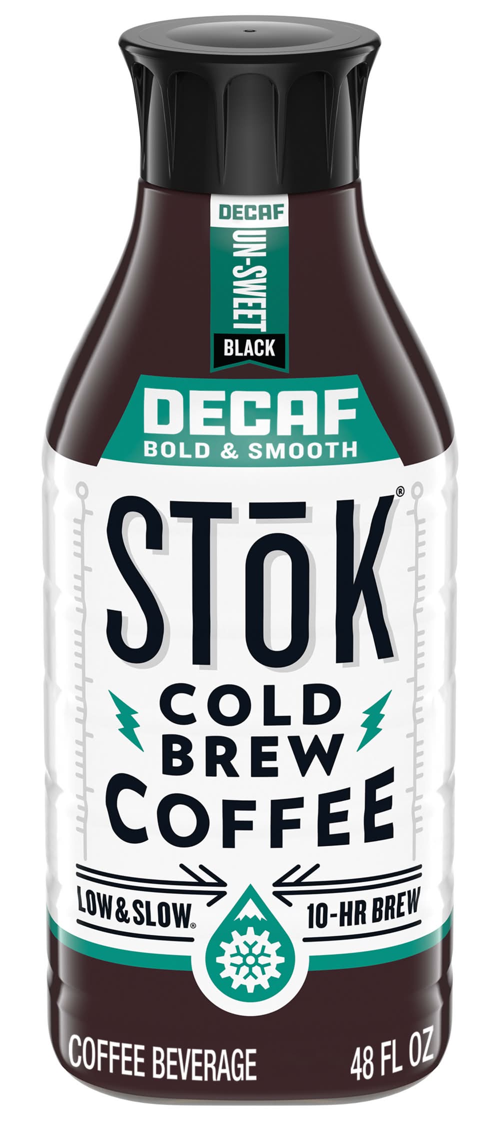 STōK Cold Brew Decaf Un-Sweet Black Coffee Beverage (48 fl oz)