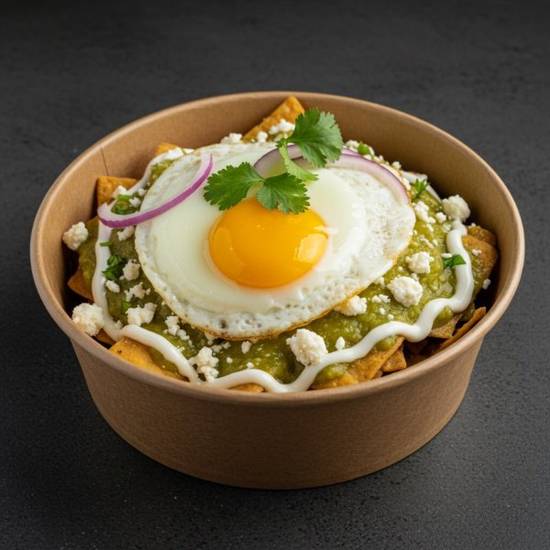 Chilaquiles Verdes con Huevo