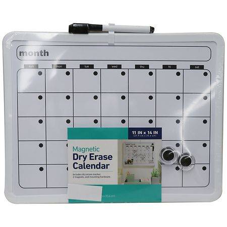 Wexford Dry Erase Calendar 11 x 14 Inch - 1.0 ea