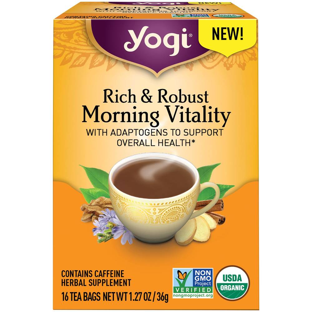 Yogi Rich & Robust Morning Vitality Herbal Tea (1.27 oz)