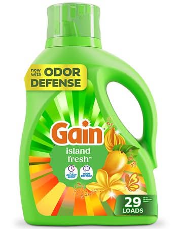 Gain Liquid Laundry Detergent 29 Loads, Island Fresh (39 fl oz)