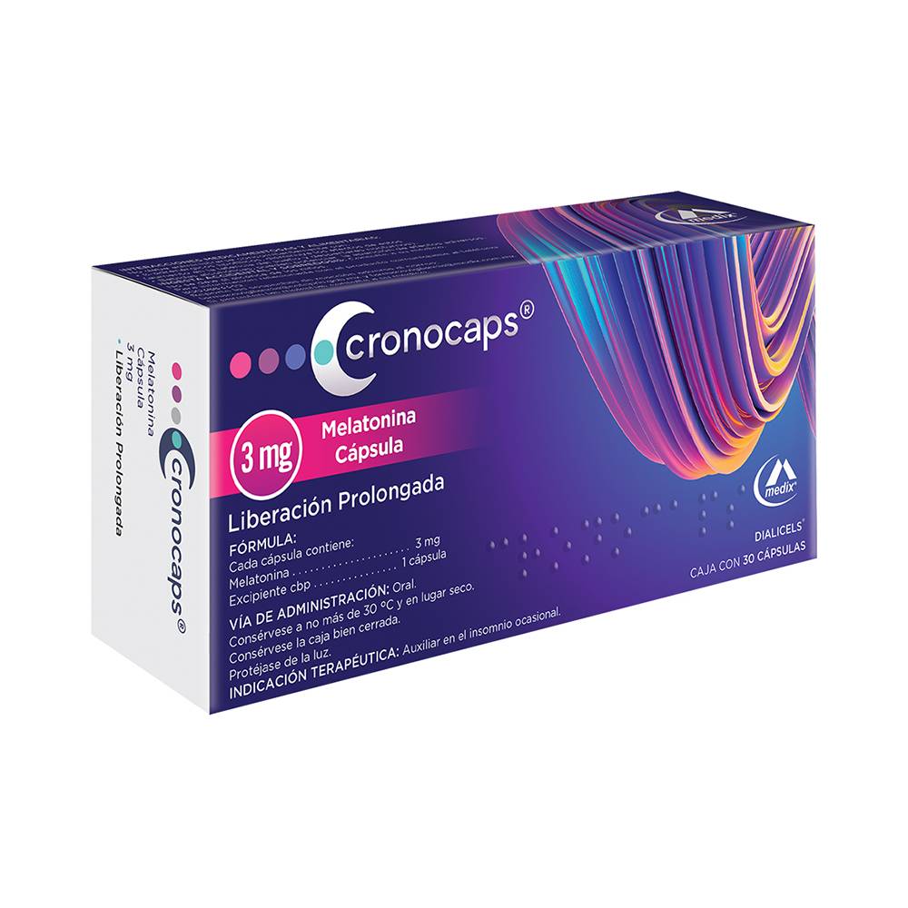 Medix cronocaps cápsulas 3 mg (30 piezas)
