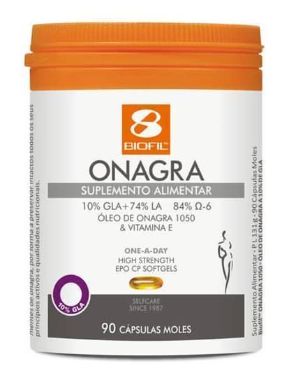 Suplemento Alimentar Onagra 1050 mg Biofil emb. 90 cápsulas moles