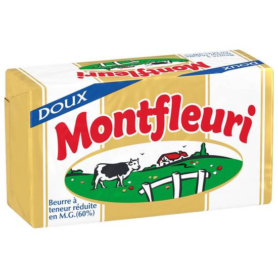 Beurre doux 60% de matière grasse Montfleuri 250g