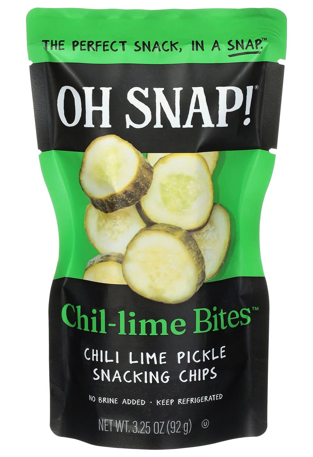Oh Snap! Chil-Lime Bites Pickle Snacking Chips, Chil-Lime Bites (3.25 oz)