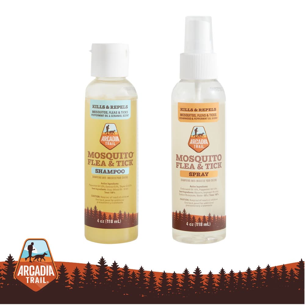 Arcadia Trail® Flea & Tick Shampoo & Spray (Size: 8 Fl Oz)