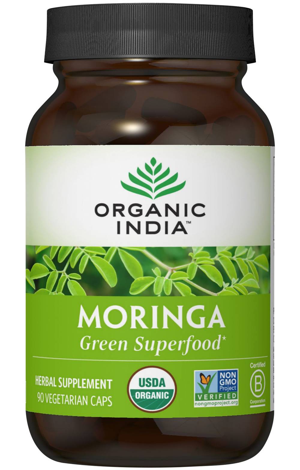 Organic Moringa - 700 Mg (90 Vegetarian Capsules)