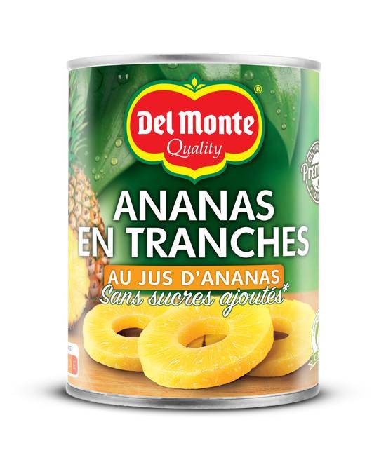 Ananas tranches au jus - del monte - 350g