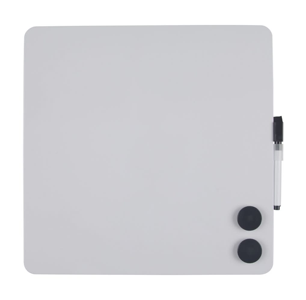 OfficeHub Square Dry Erase Board With Marker & Magnets, 12x12 in (4 ct)