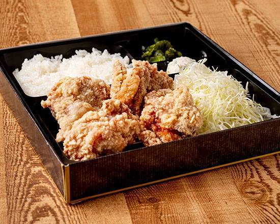 げんこつ唐揚げ弁当 4個 Fried Chicken Bento Box (4 Pieces)
