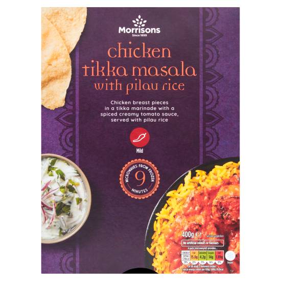 Morrisons Chicken Tikka Masala With Pilau Rice (400g)