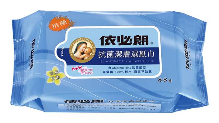 依必朗抗菌潔膚濕紙巾-淡雅88抽/包#369265