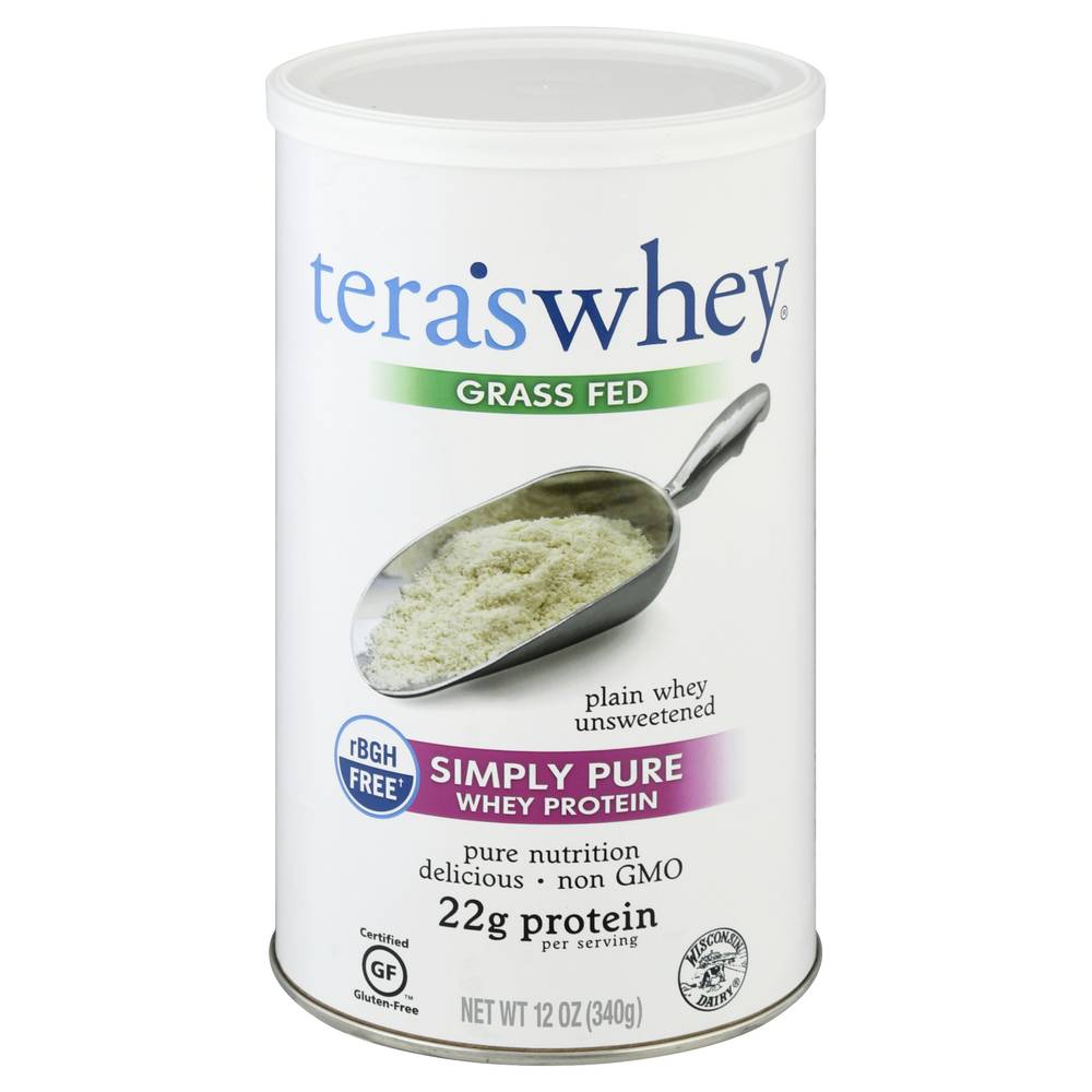 Simply Tera's Plain Unsweetened Whey Protein (12 oz)