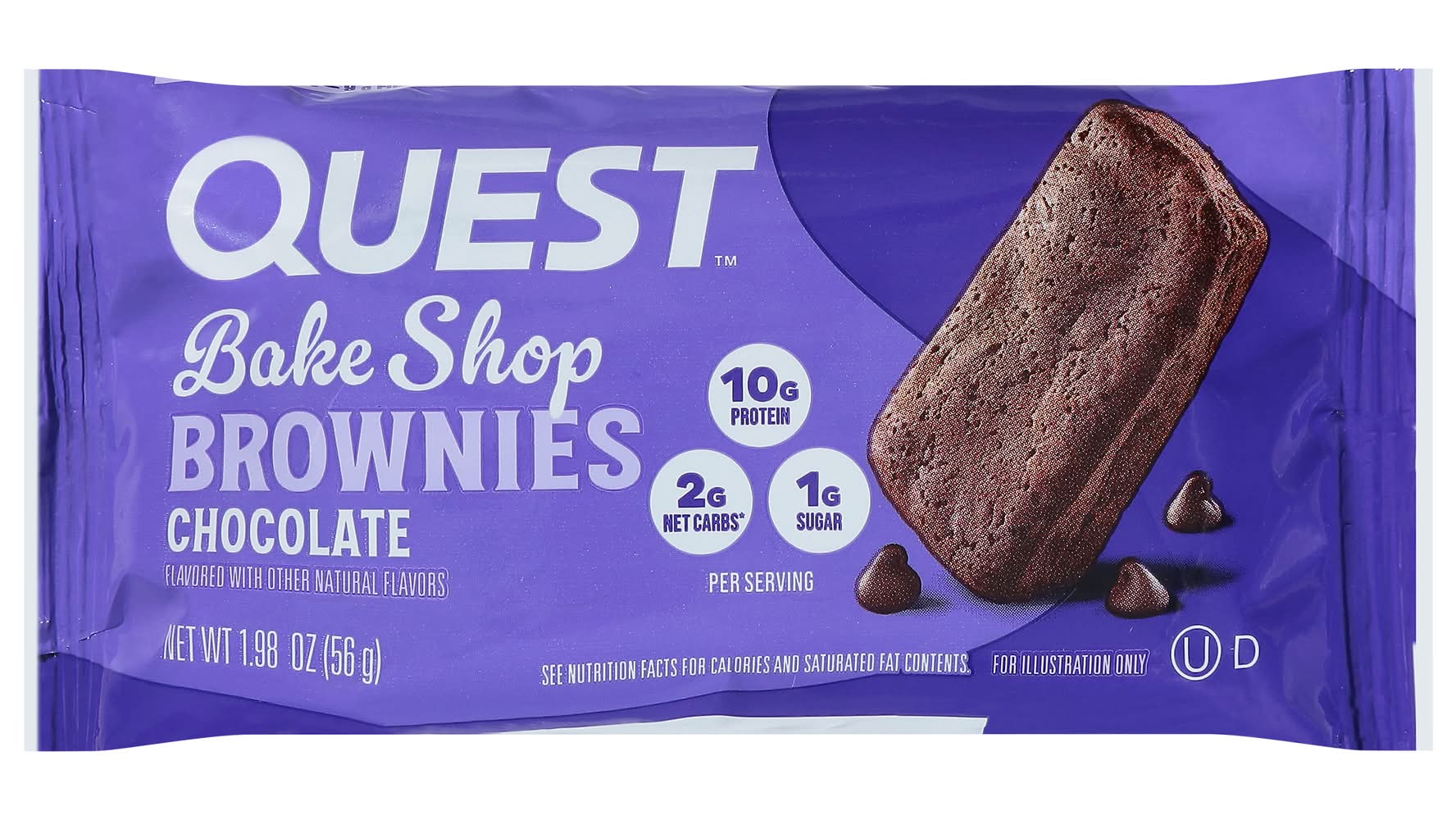 Quest Brownie Protein Bar, Chocolate (1.23 lbs, 10 ct)
