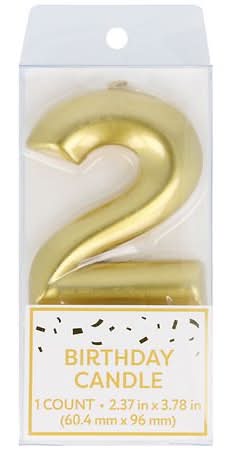 Festive Voice Birthday Candle, Two - 1.0 ea