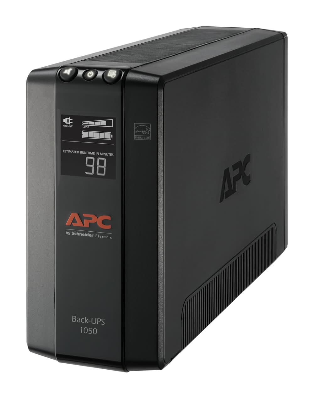APC - UPS Battery Backup Pro, 1050VA/600W, Tower, 8 Outlets, LCD Display - Black