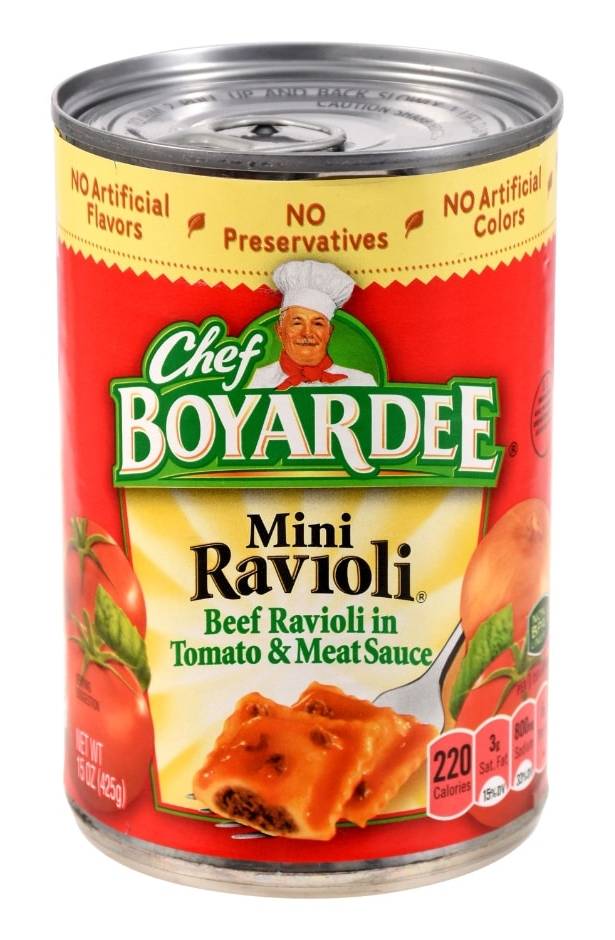 Chef Boyardee Mini Beef Ravioli Microwave Pasta, 15 oz Can