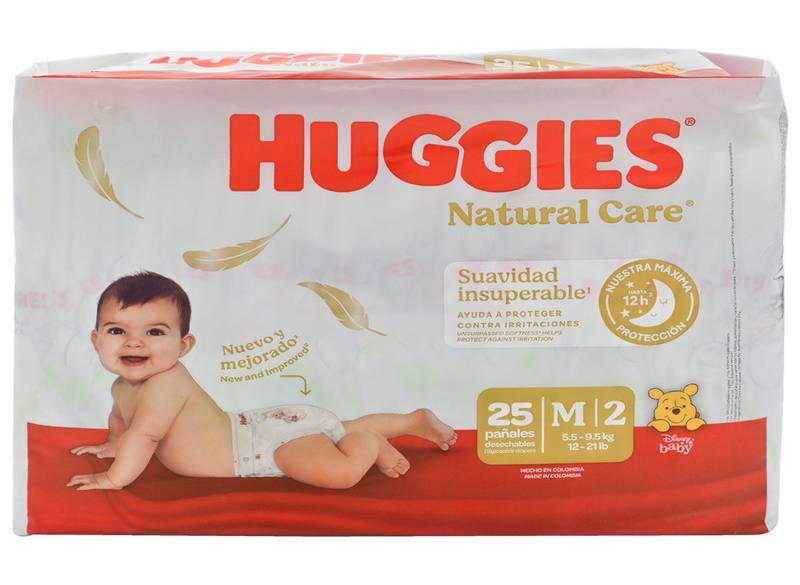 Huggies PA�AL INF NAT CARE M *25