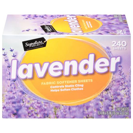 Signature Select Lavender Fabric Softener Sheets (240 ct)