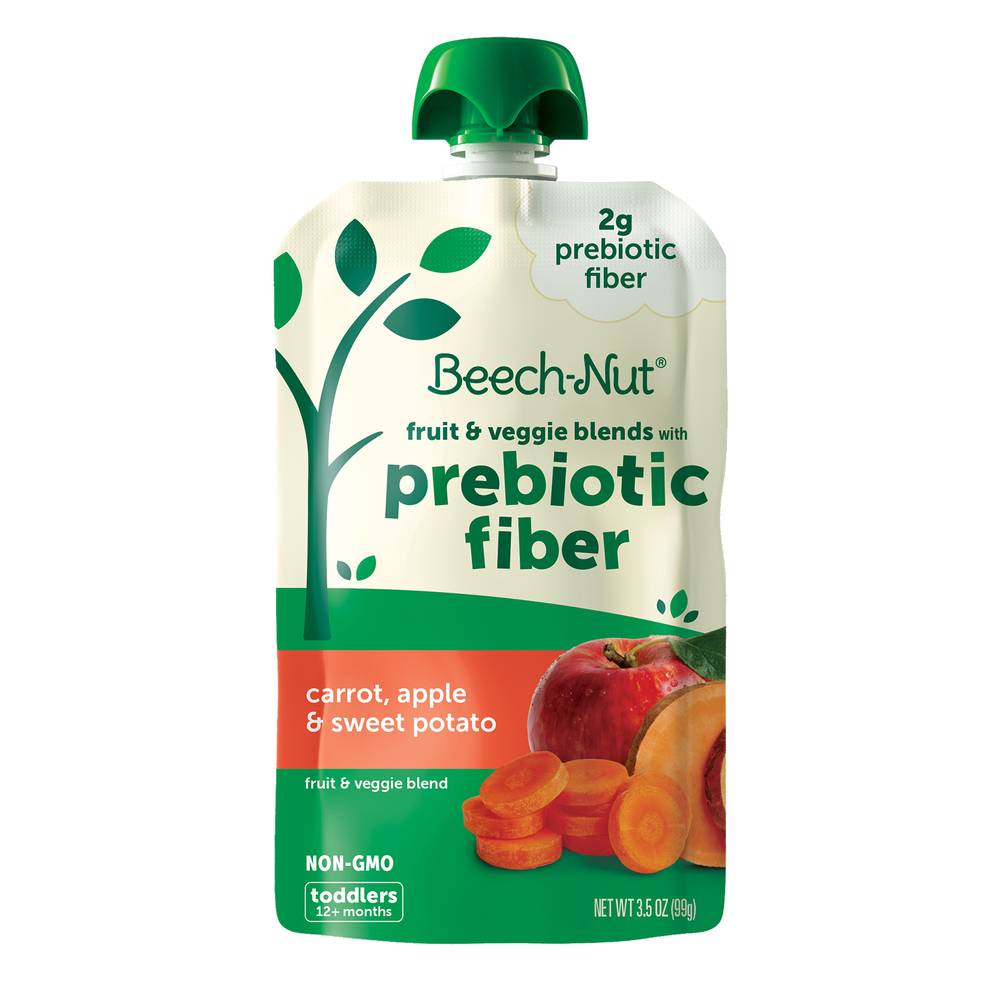 Beech-Nut Prebiotic Fiber Stage Toddler Food, Carrot Apple & Sweet Potato