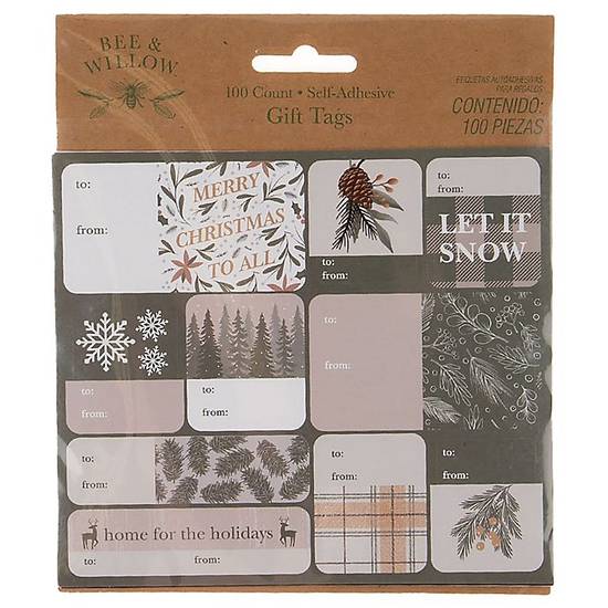 Bee & Willow™ 100-Count Holiday Gift Tag Stickers