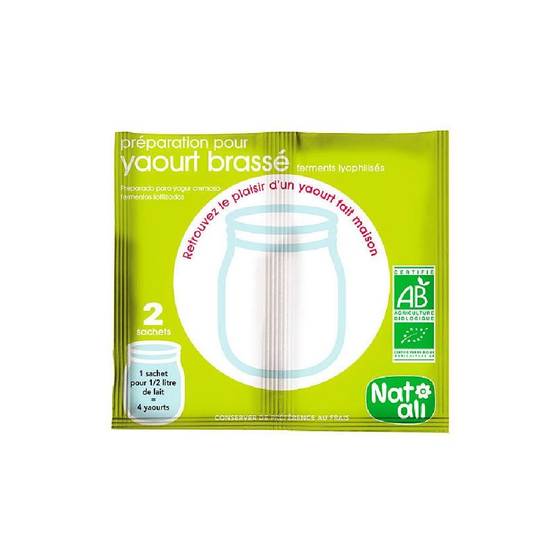 Ferment lyophilise yaourt 2x8g - NAT ALI - BIO