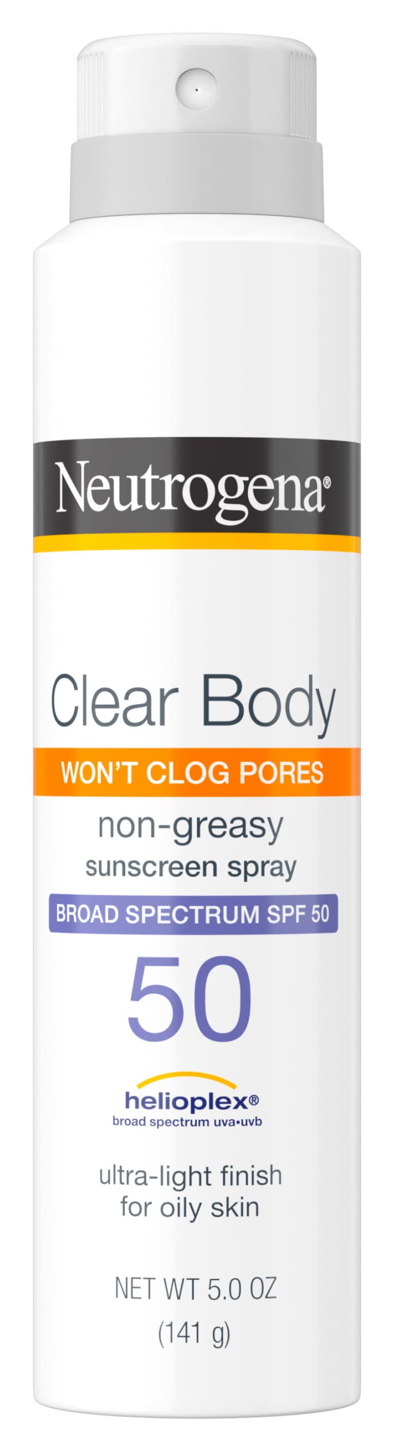 Neutrogena Clear Body Broad Spectrum Sunscreen Spray Spf 50 (5 oz)