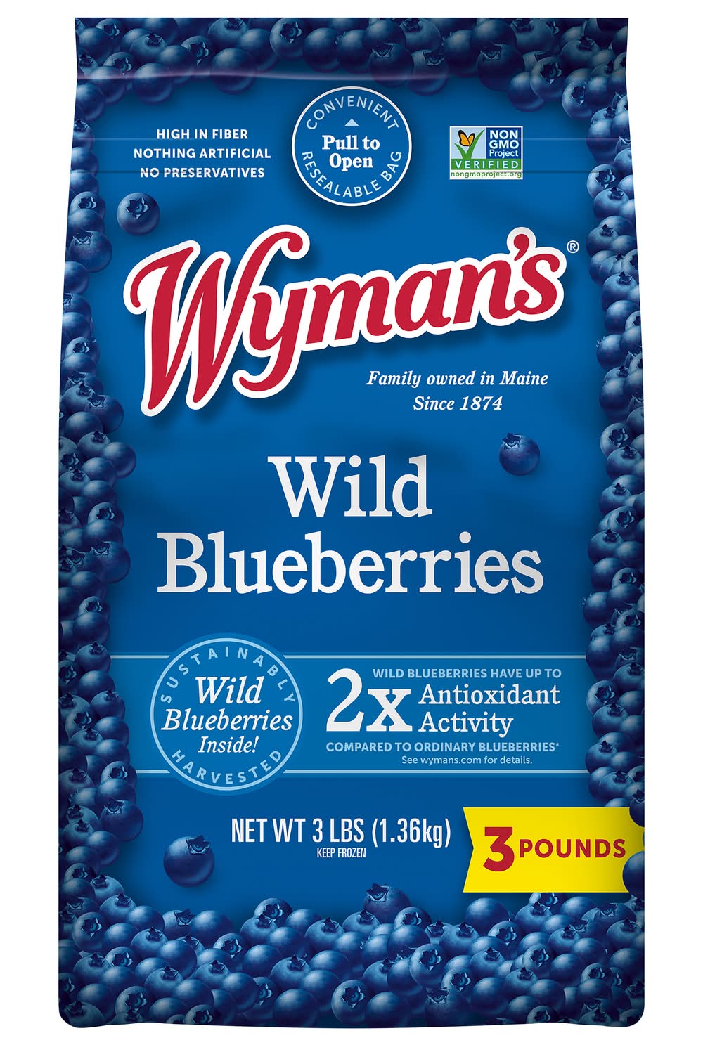 Wyman's Wild Blueberries (3 lbs)