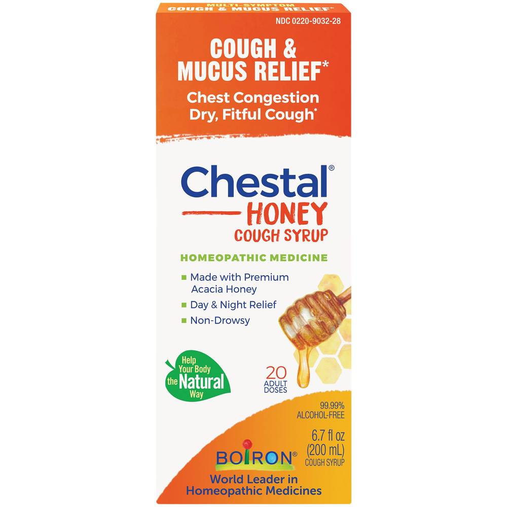 Boiron Homeopathic Chestal Honey Cough & Mucus Relief Syrup