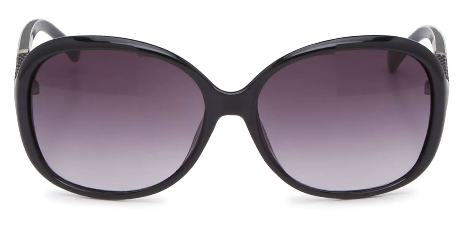 Jessica Simpson Oval Sunglasses-NEW Jessica Simpson Glam Oval Sunglasses (Black One Size  main image 2
