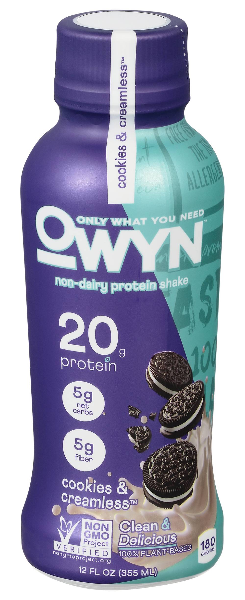 OWYN Plant Based Protein Drink, Cookies N' Cream (12 fl oz)