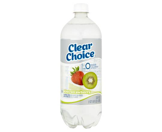 Clear Choice Sparkling Water, Strawberry - Kiwi (33.8 fl oz)