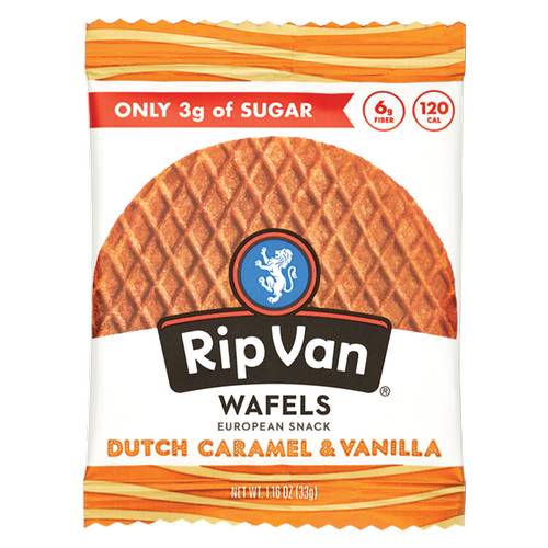 Rip Van Wafels Dutch Caramel & Vanilla Stroopwafel, 1.16oz