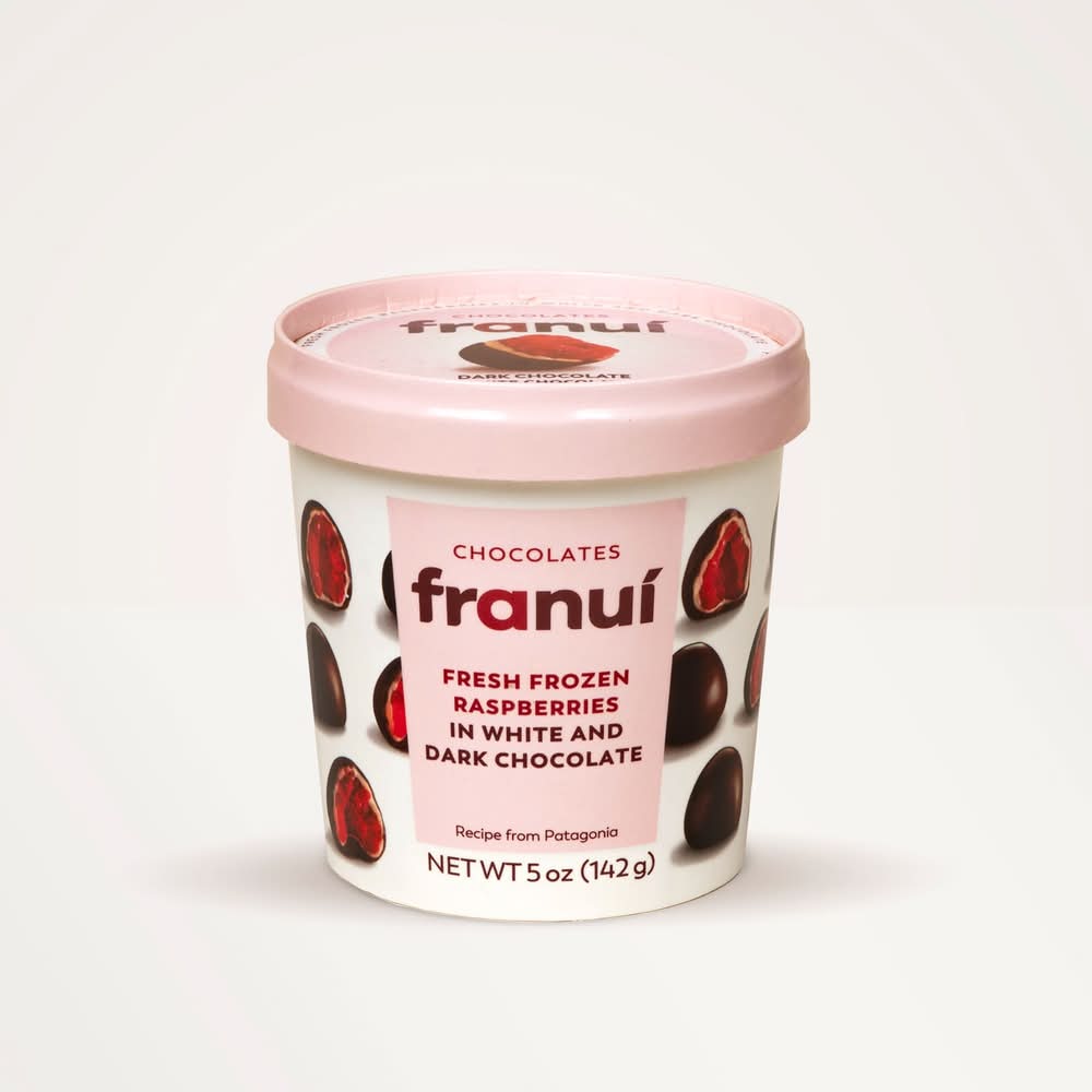 Raspberries Coated In Dark & White Chocolate - Franuí